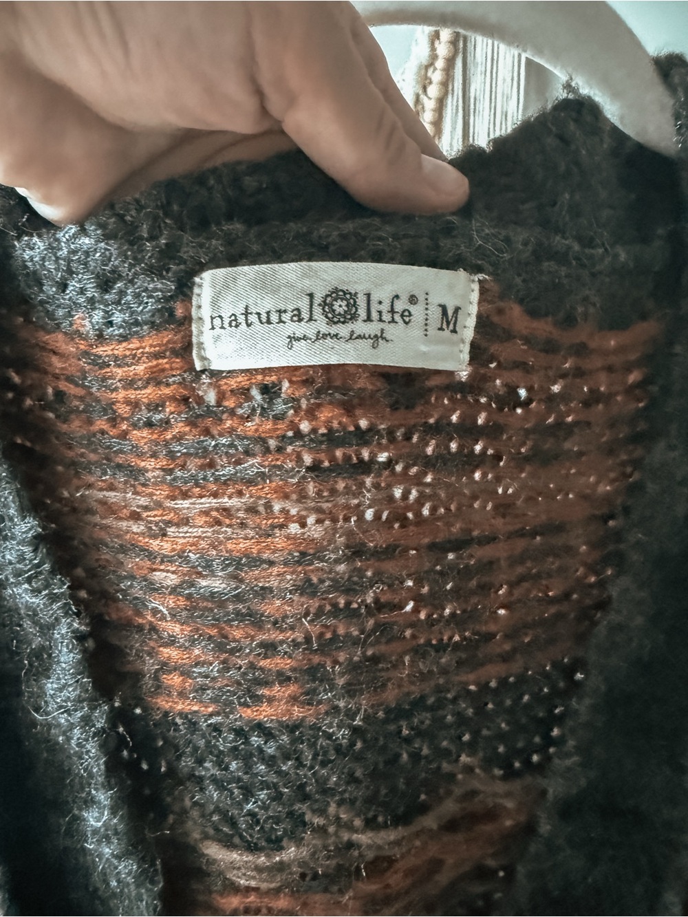 NATURAL LIFE Monroe Fairisle Cardigan Sweater - Picture 2 of 2